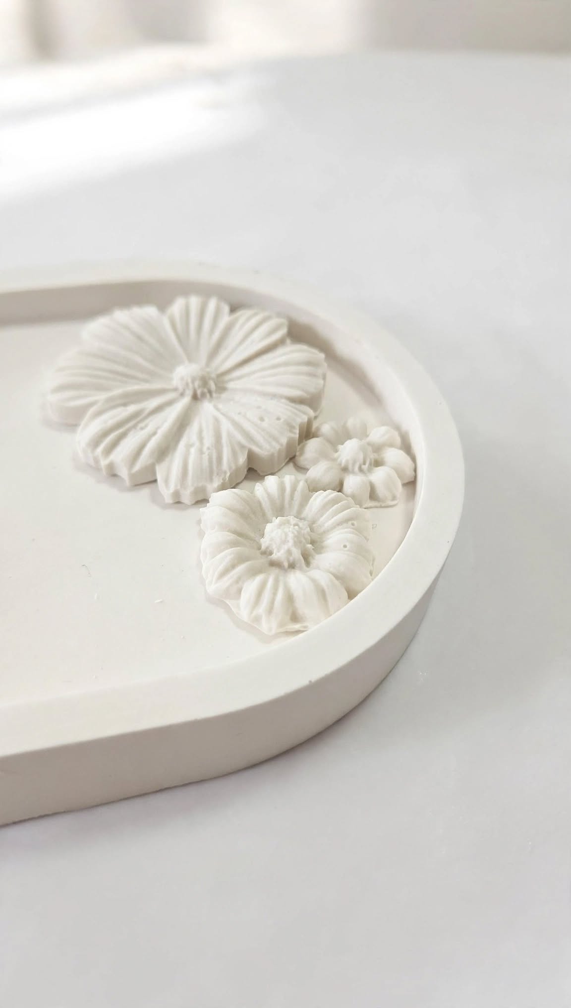 Floral Decal Trinket Tray