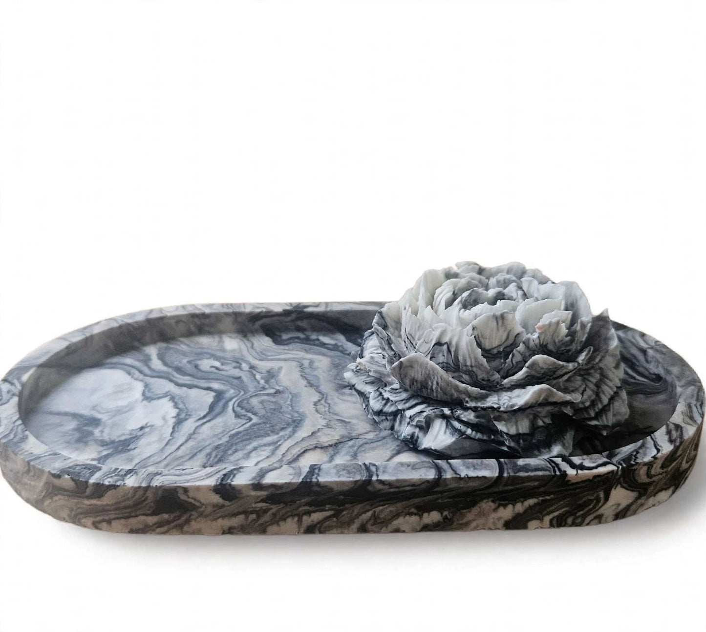 Marbeled 18cm Trinket Tray