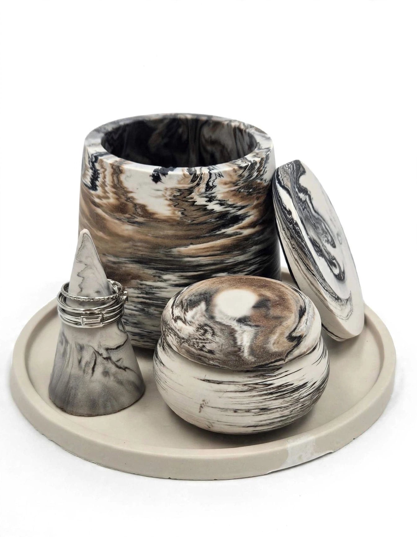 Marbled Set